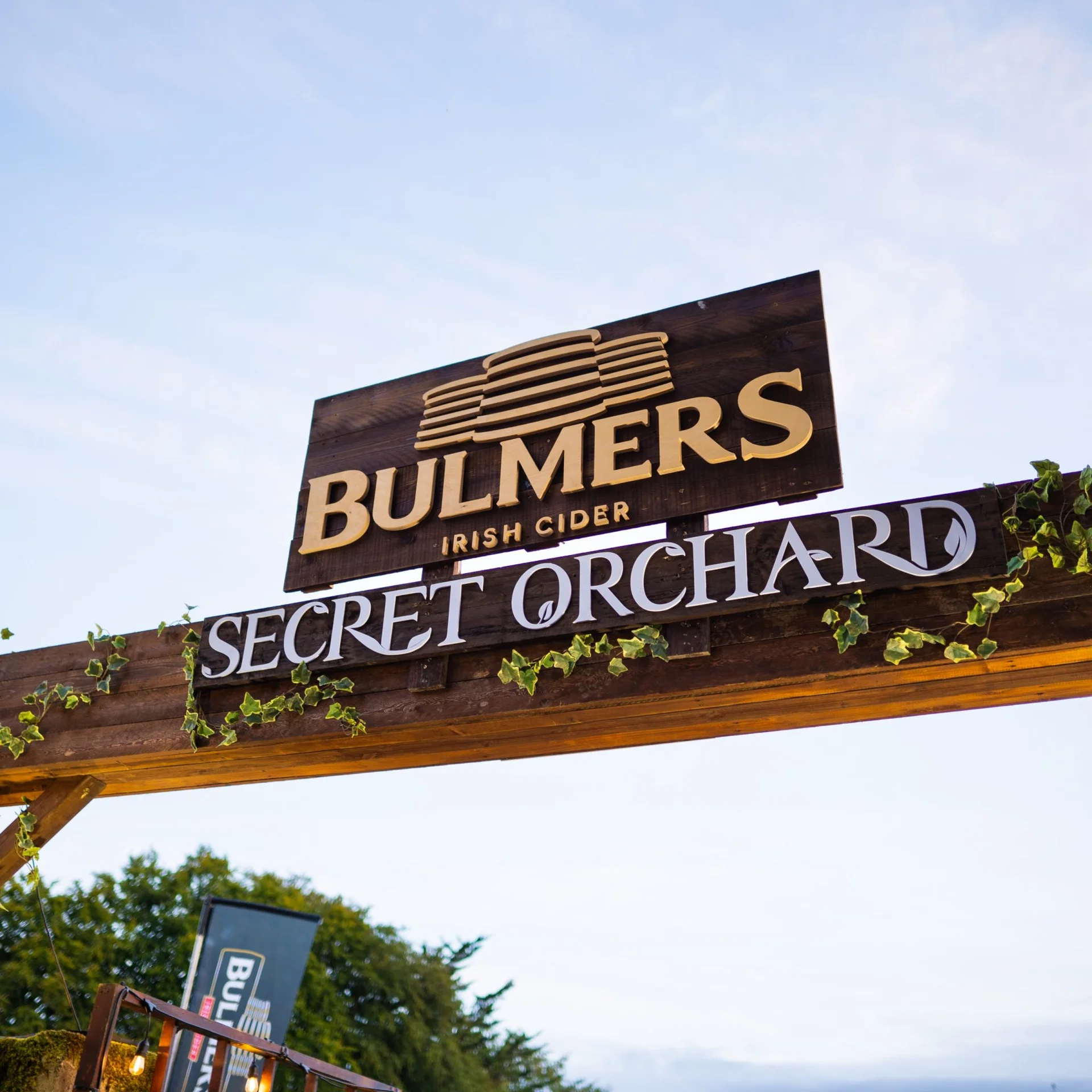 Bulmers Secret Orchard sign